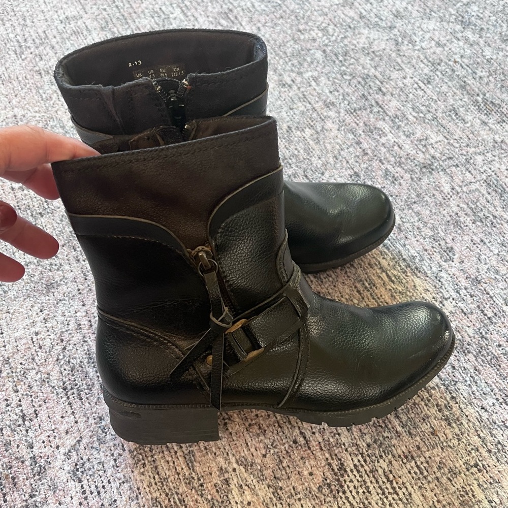 Clarks Dark Brown Ankle Booties